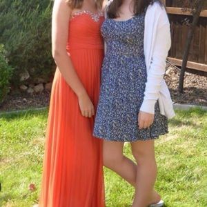 Coral Prom dress