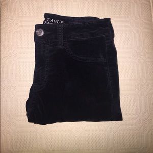 Velvet black jeggings