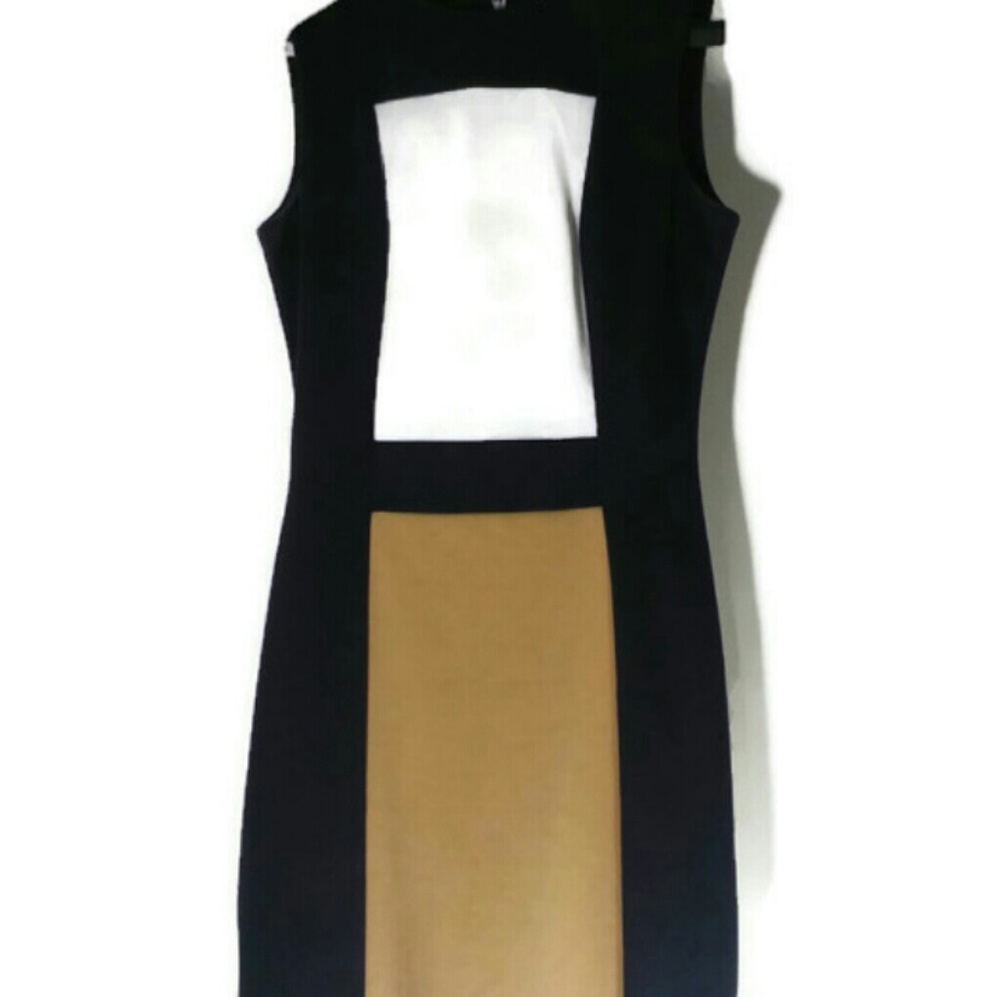 Calvin Klein Midi Colorblock Sheath Dress