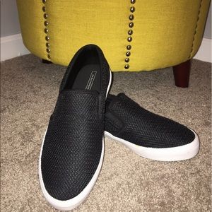 Zara Black Slip-On Sneakers