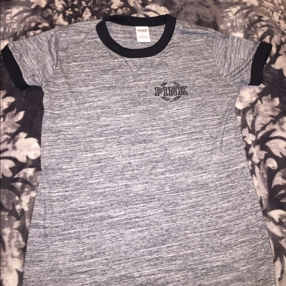 Grey pink tee!