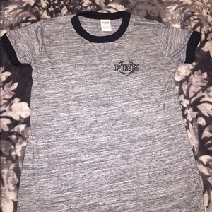 Grey pink tee!