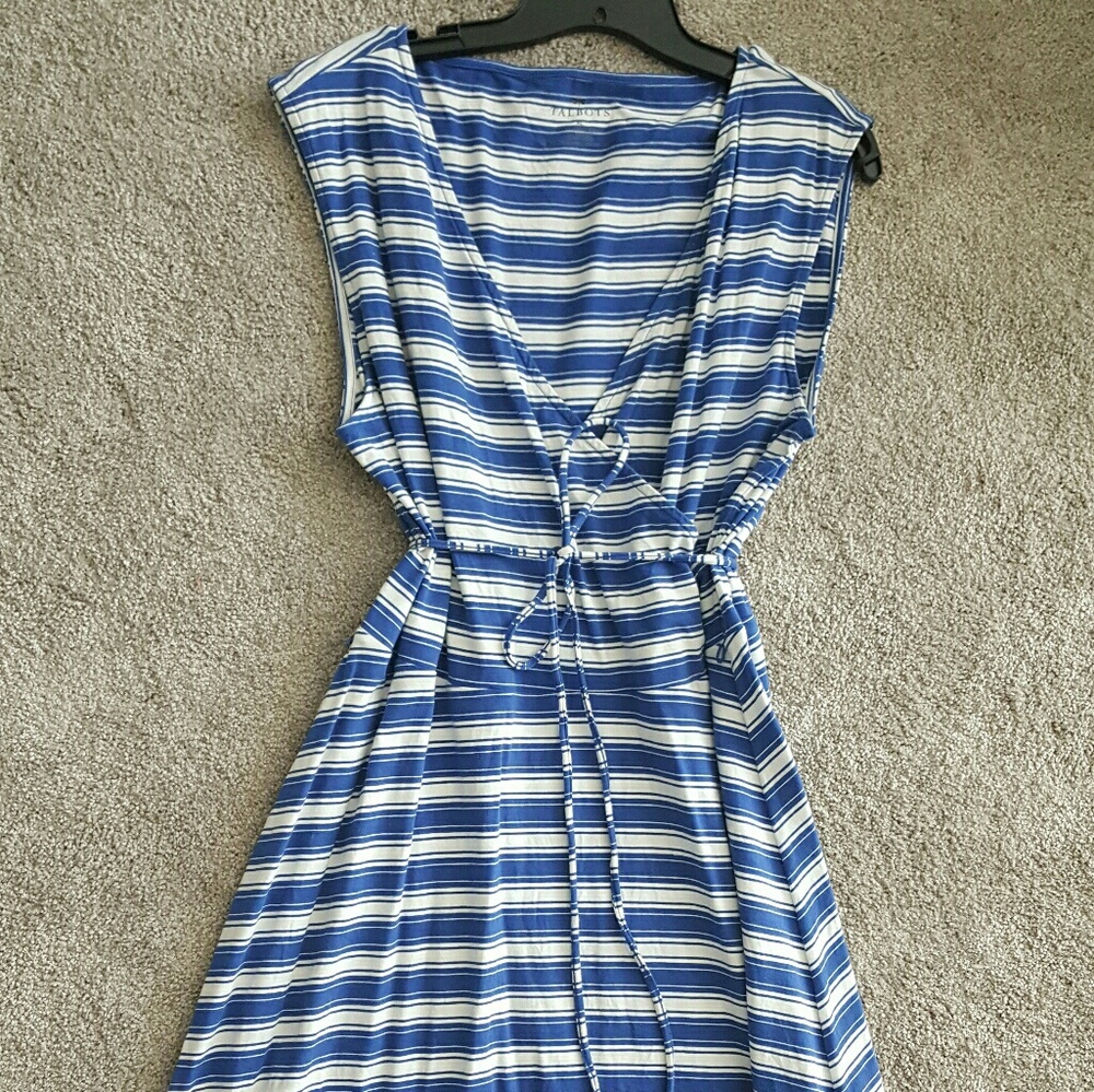 Talbots Blue Stripe Dress