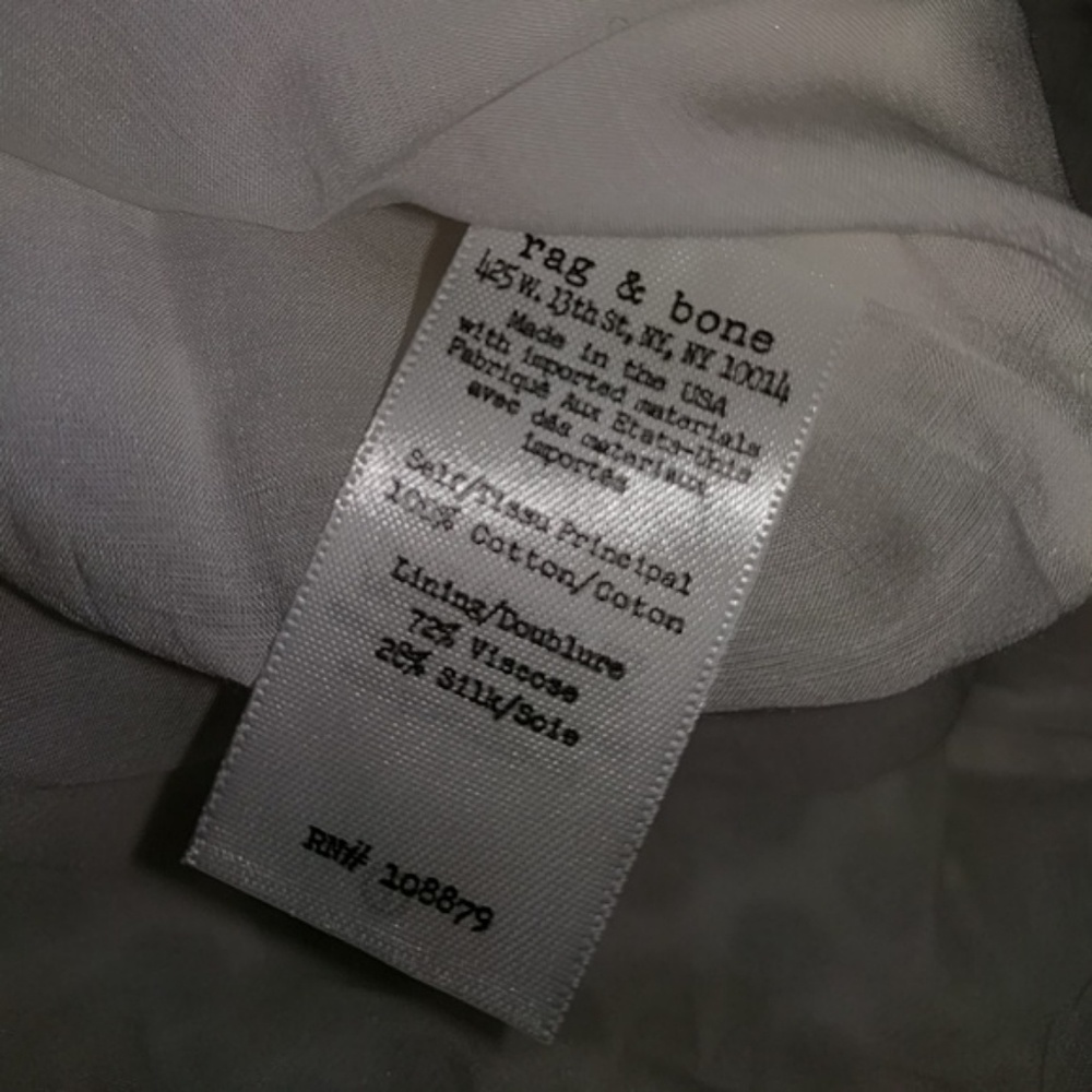 Rag & Bone Evie Honeycomb Dress in White - Picture 6 of 6