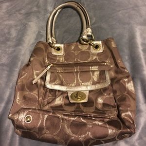 💥ONE DAY SALE💥 Coach Hampton Lurex Signature Tot