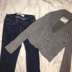 abercrombie jeans and sweater