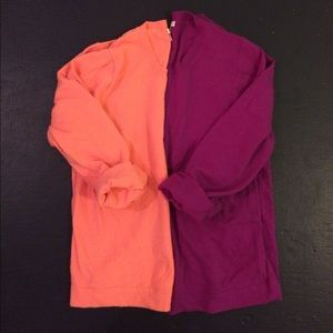 2 2016 Jcrew Factory crew neck sweaters. GUC SzL