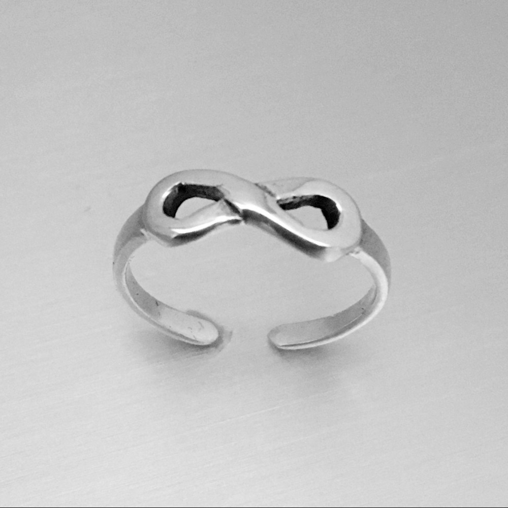 Sterling Silver Infinity Toe Ring - image 2