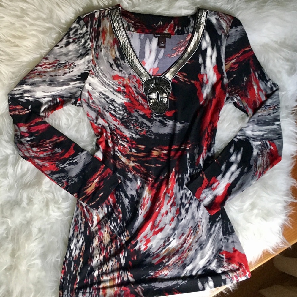 Dana Buchman Beaded Tunic