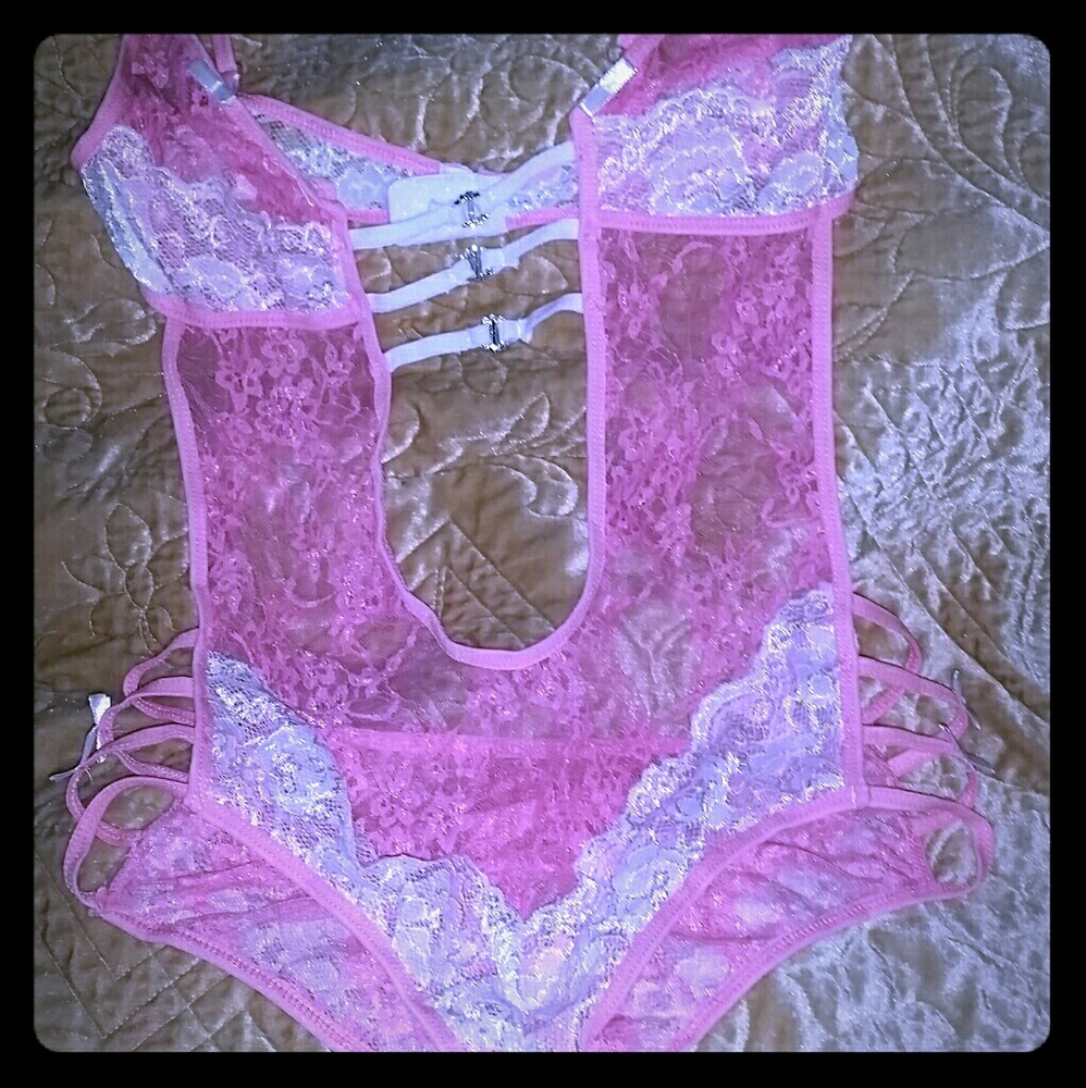 New Lace Lingerie~Pink & White Lace