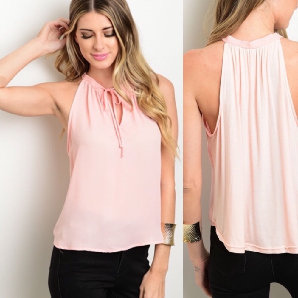 Sleeveless Blush Top - Picture 2 of 2