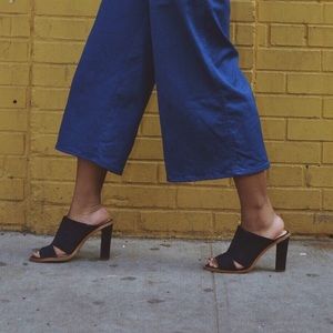 Navy blue Mule sandals