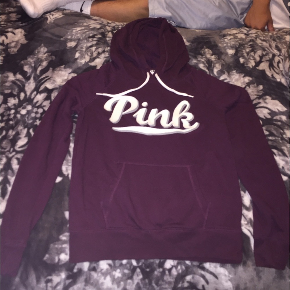 PINK maroon hoodie