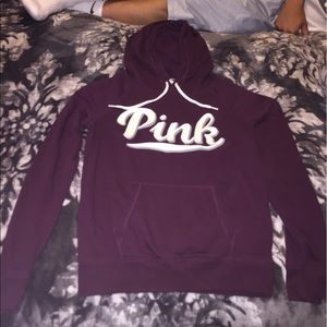 PINK maroon hoodie