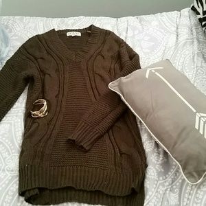 Army Green Sweater Tunic