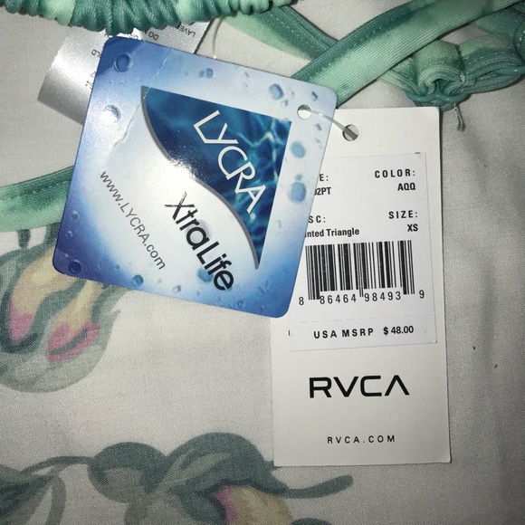NWT - RVCA - Cheeky patterned bikini - Picture 3 of 5