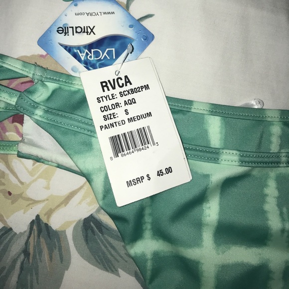 NWT - RVCA - Cheeky patterned bikini - Picture 4 of 5