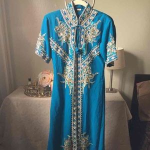 Blue Jalabiya Kaftan