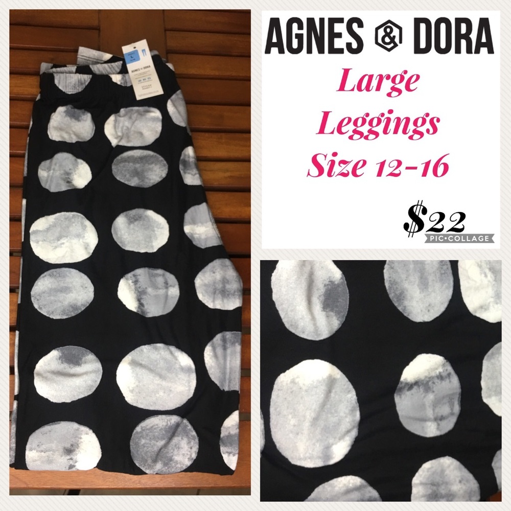 Agnes and Dora black and white leggings
