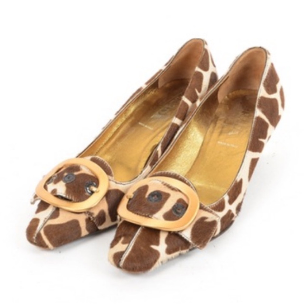 Prada Leopard Pony Hair Pumps
