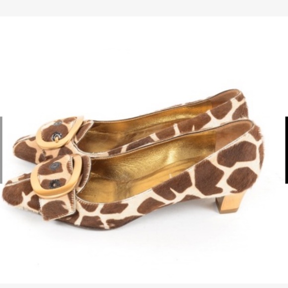 Prada Leopard Pony Hair Pumps - Picture 2 of 8