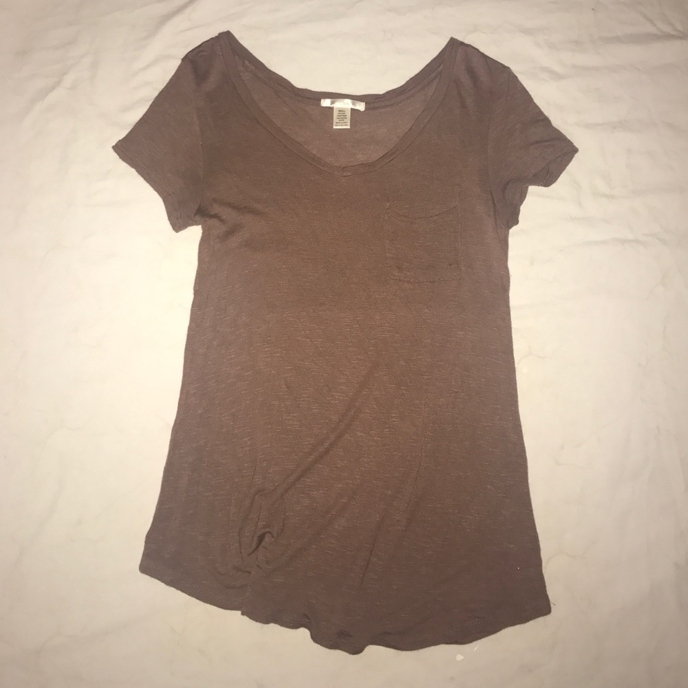 Brown Pocket Tee