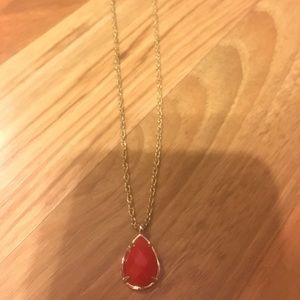 BRAND NEW! Red elisa Kendra Scott necklace