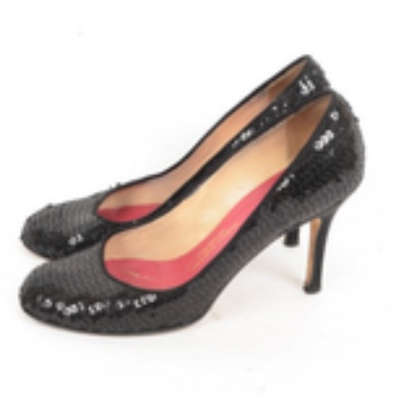 kate spade RARE* anniversary sequined heels - Picture 2 of 5