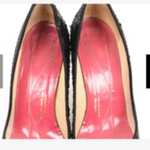 kate spade RARE* anniversary sequined heels - Picture 4 of 5