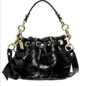 Coach limited edition black sequin purse