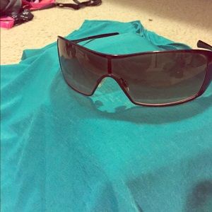 Berry colored Oakley women's sunglasses