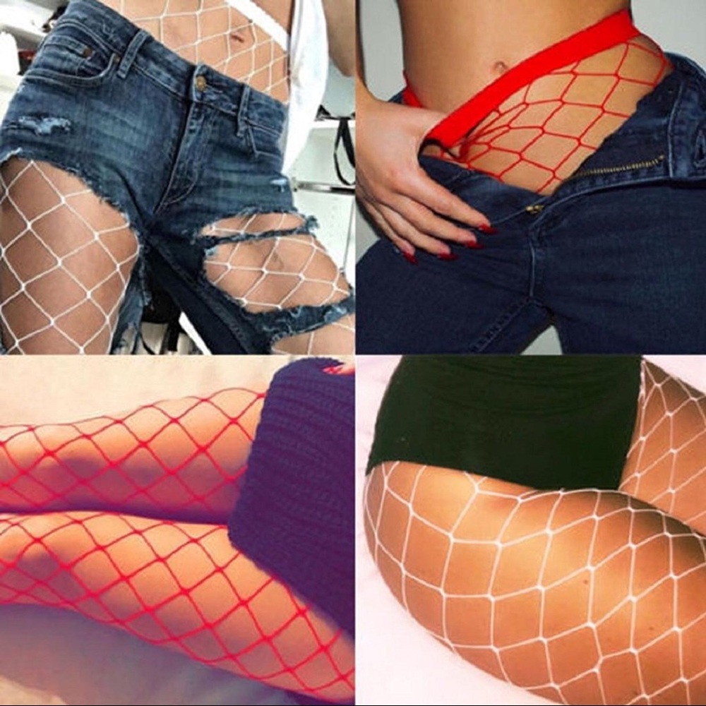 💋Nip/Glitter Nude Fishnets & Glitter Royal Blue - Picture 7 of 8