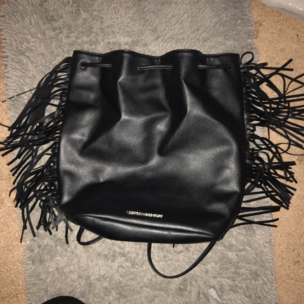 black VS fringe backpack