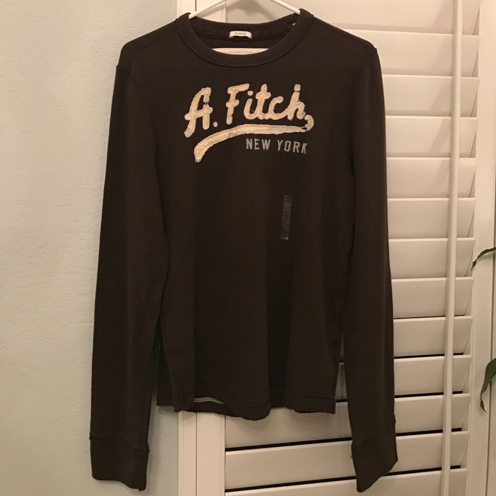 NWOT A&F long sleeve thermal sweater