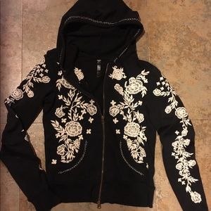 free people embroidered hoodie
