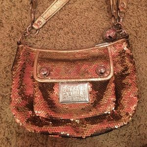 Coach Limited Edition Gold Sequin Purse