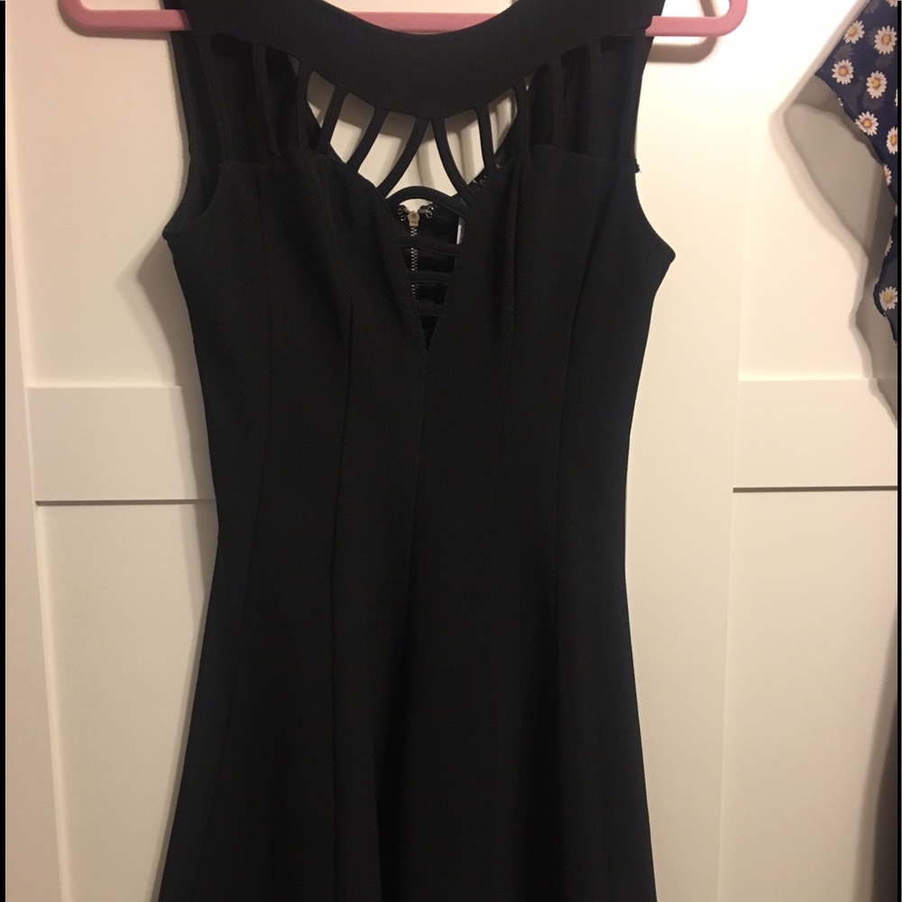 NWT - Black dress with cutout neckline / chest