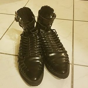 Funky sandal booties