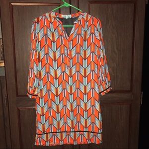 Fun Geometric Print Dress