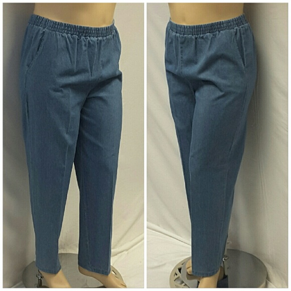 SAINT GERMAIN PARIS, Pull-on Denim Jeans, size XL - Picture 2 of 8