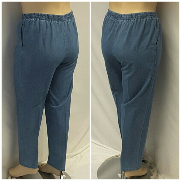 SAINT GERMAIN PARIS, Pull-on Denim Jeans, size XL - Picture 3 of 8