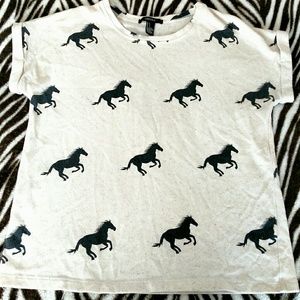 Horse-Print Tee