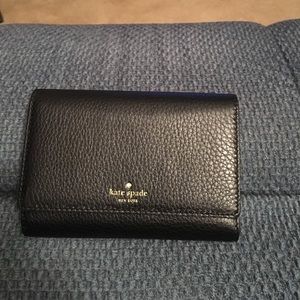 Kate spade black Callie trifold wallet