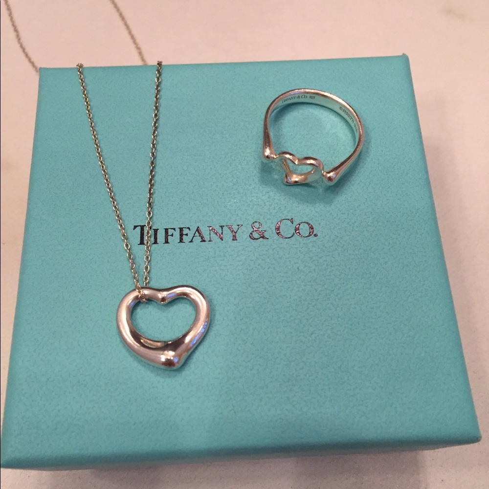 TIFFANY & CO Elsa Peretti Open Heart pair/bundle