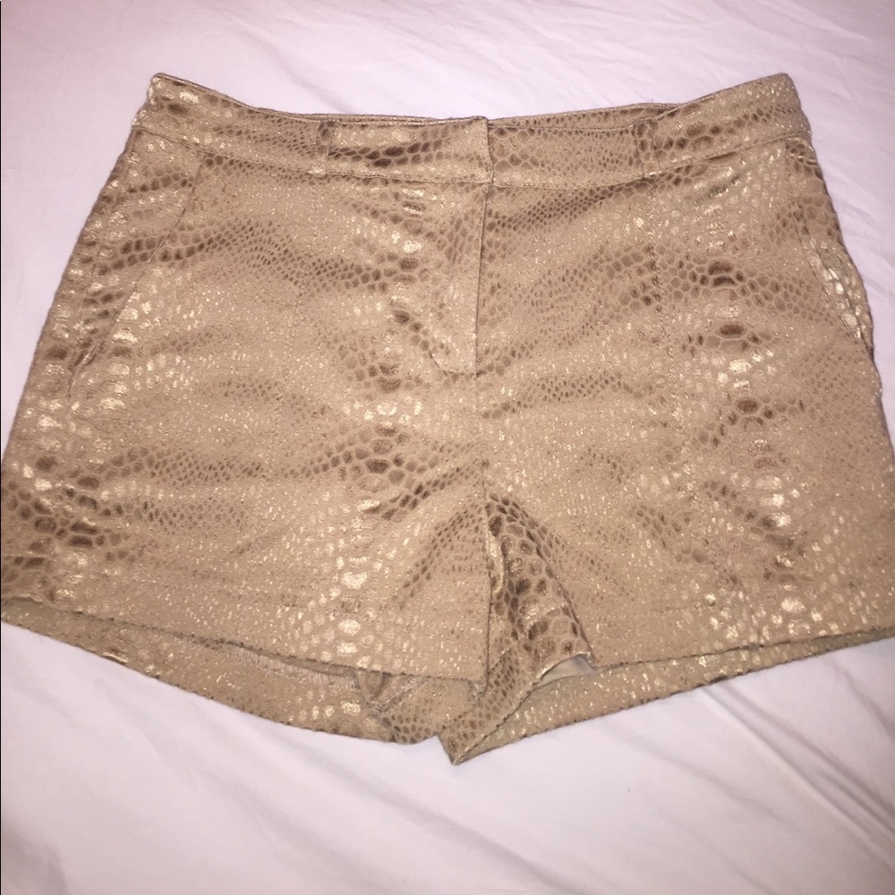 Gold Python Shorts - image 1