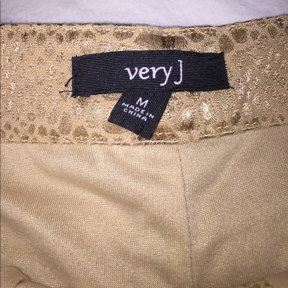 Gold Python shorts - Picture 2 of 3