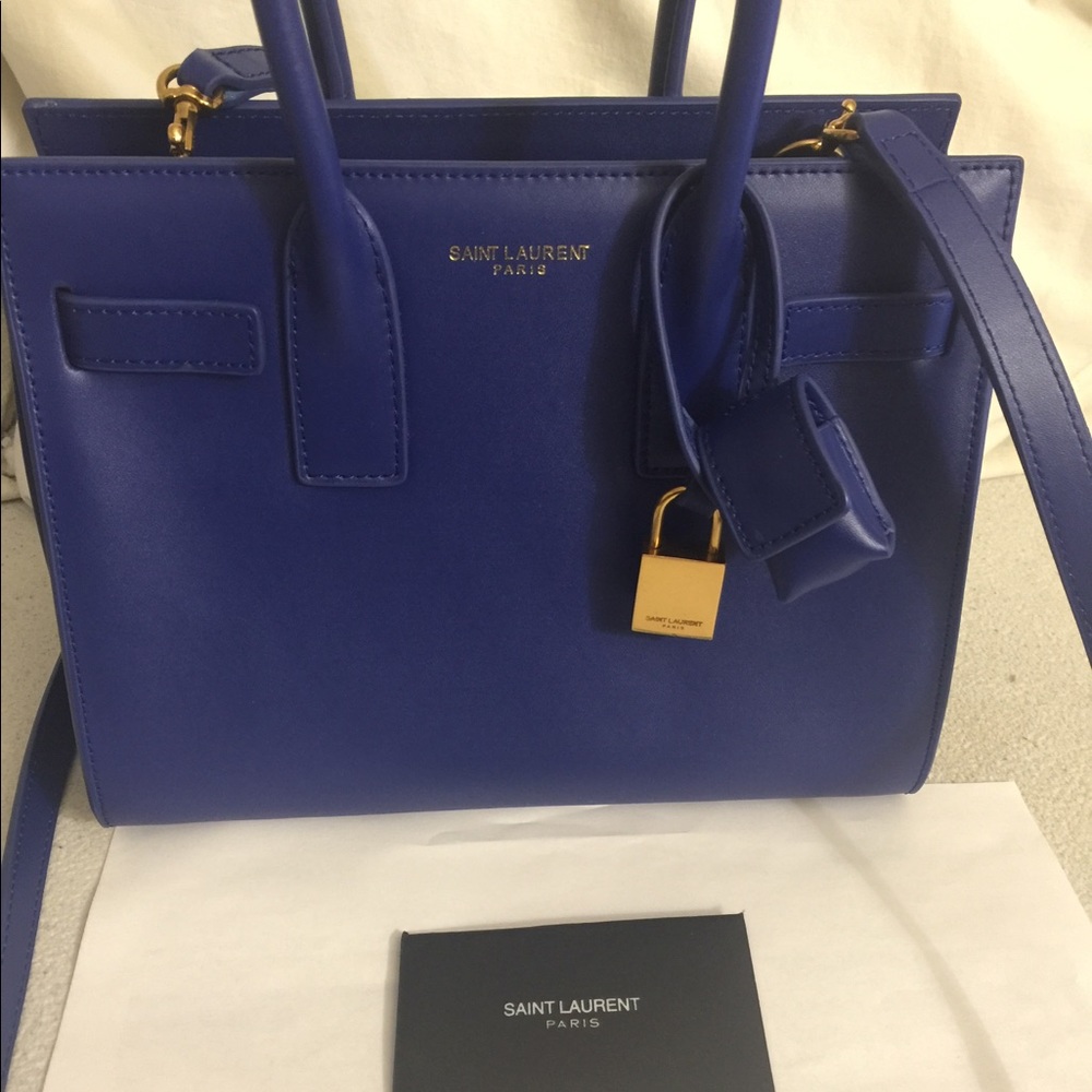 Saint Laurent sac de jour nano leather tote