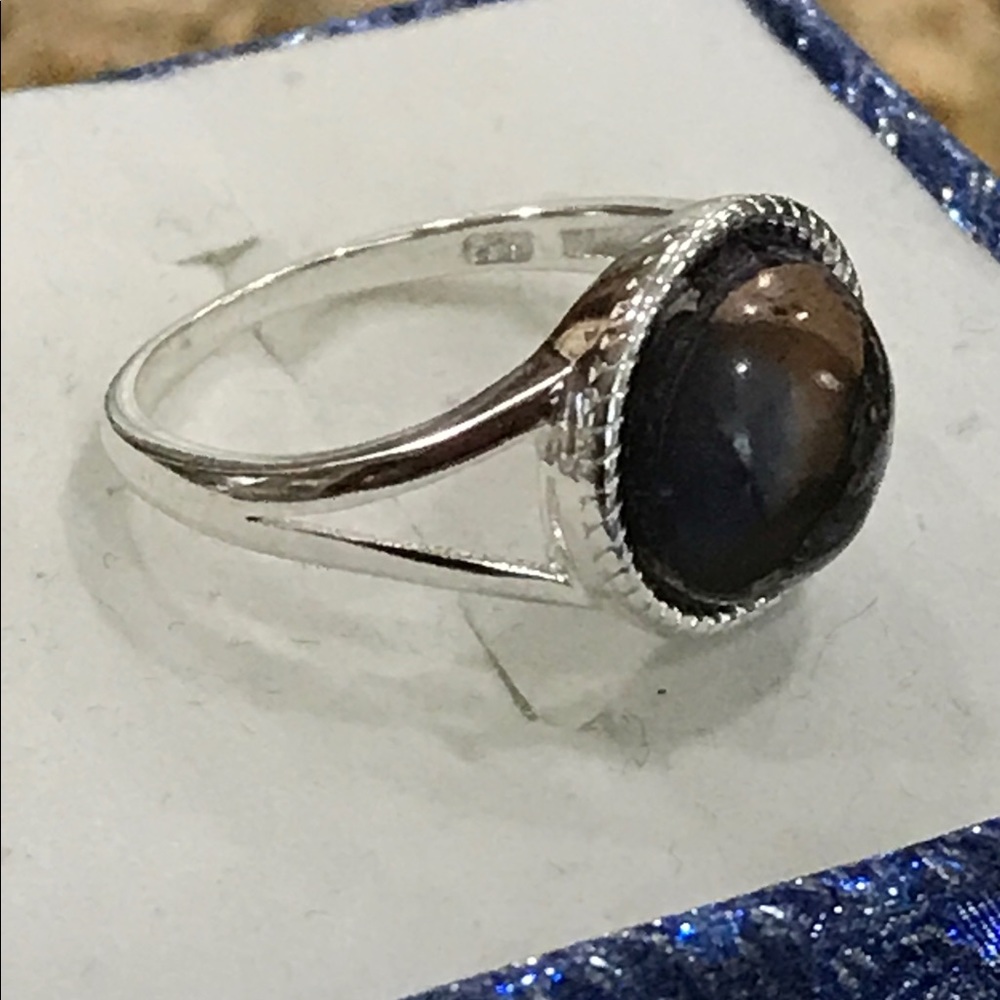 Purple Copper Jasper Silver Ring - image 5