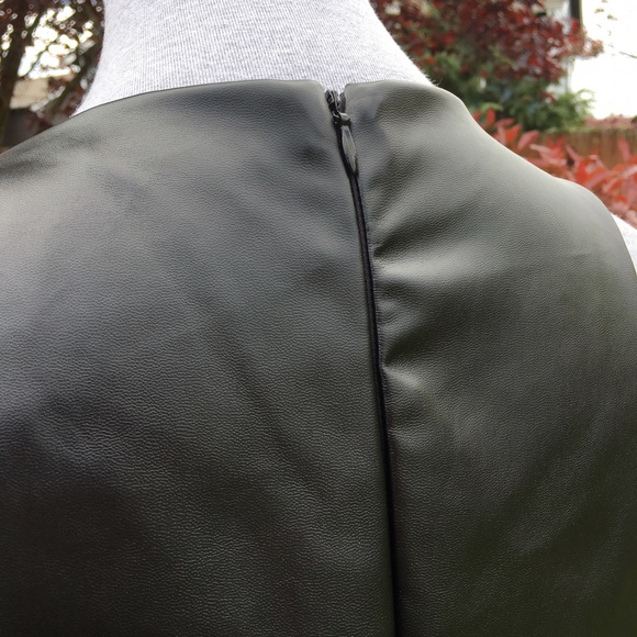 ✨ Lush Nordstrom Geo High Low Faux Leather Dress - Picture 4 of 5