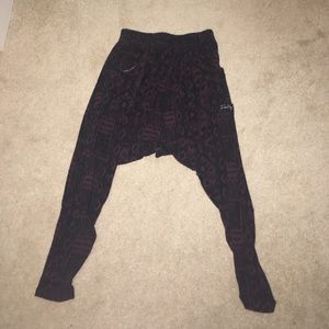 Purple hip hop harem pants